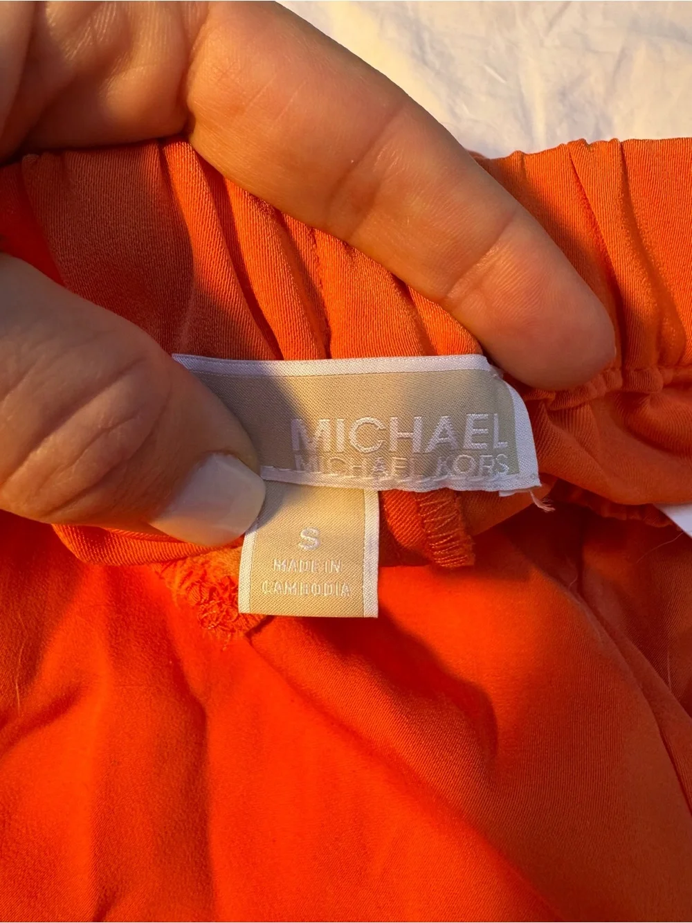 Michael Kors Orange Wide Leg Pull On Pants Women’s S